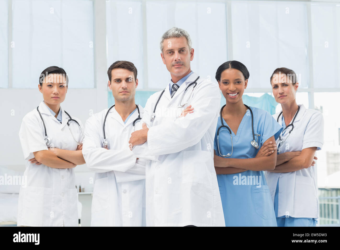 Confident male female medical hi-res stock photography and images - Alamy