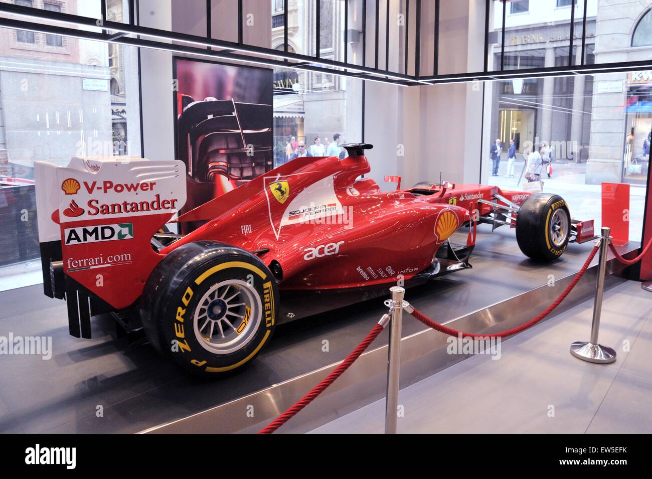 Grand opening of the new Ferrari store/showroom in Milan  Featuring: Ferrari Where: Milan, Italy When: 17 Apr 2015 Stock Photo
