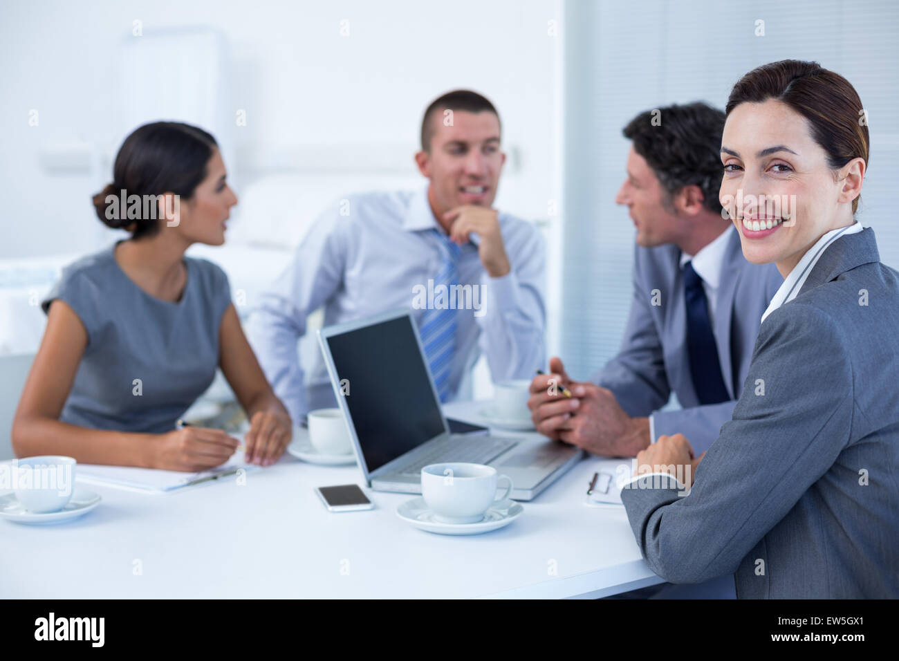 Business people having meeting Stock Photo