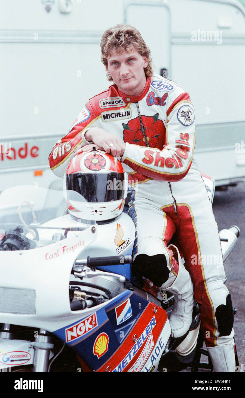 Carl Fogarty, Motorbike Racer, aged 23 years old, 22nd September 1988 ...