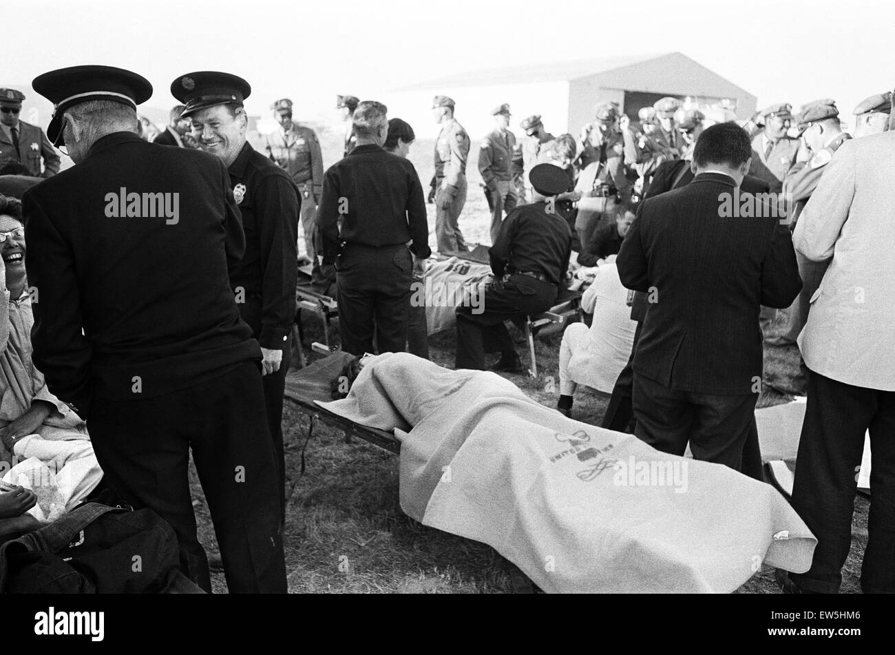 The Beatles 1964 American Tour San Francisco. (Picture shows)  One of the Casualty station's. 18th August 1964 Stock Photo