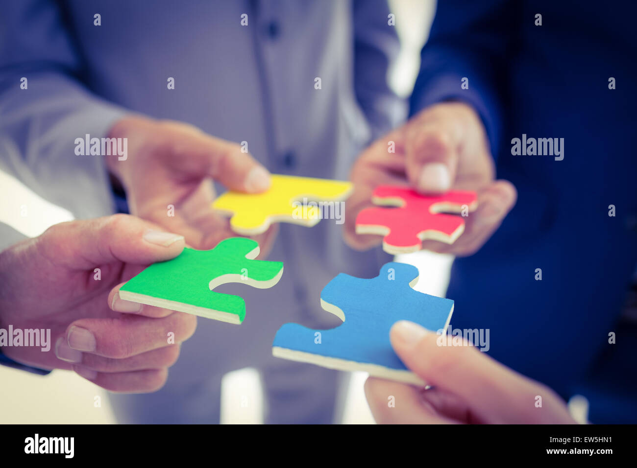Business team solving a problem Stock Photo - Alamy