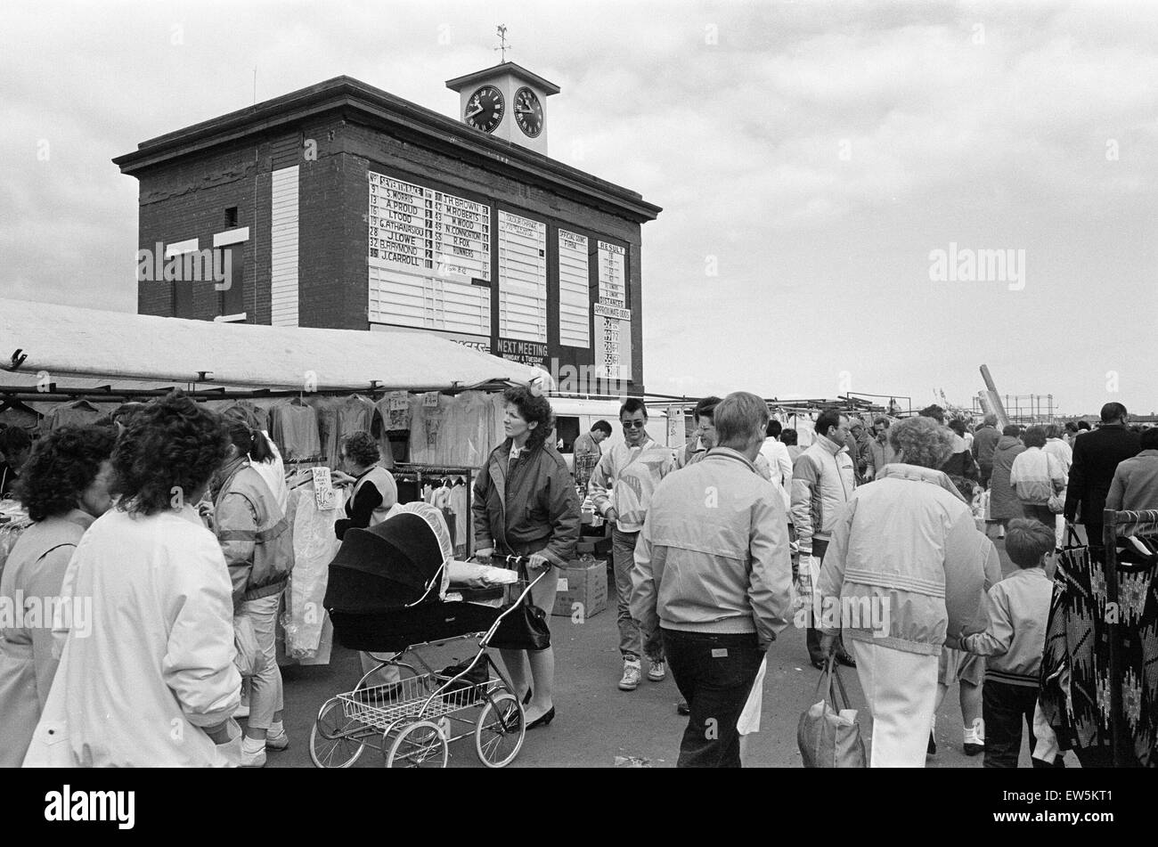 Redcar Market, 9th May 1987 Stock Photo Alamy