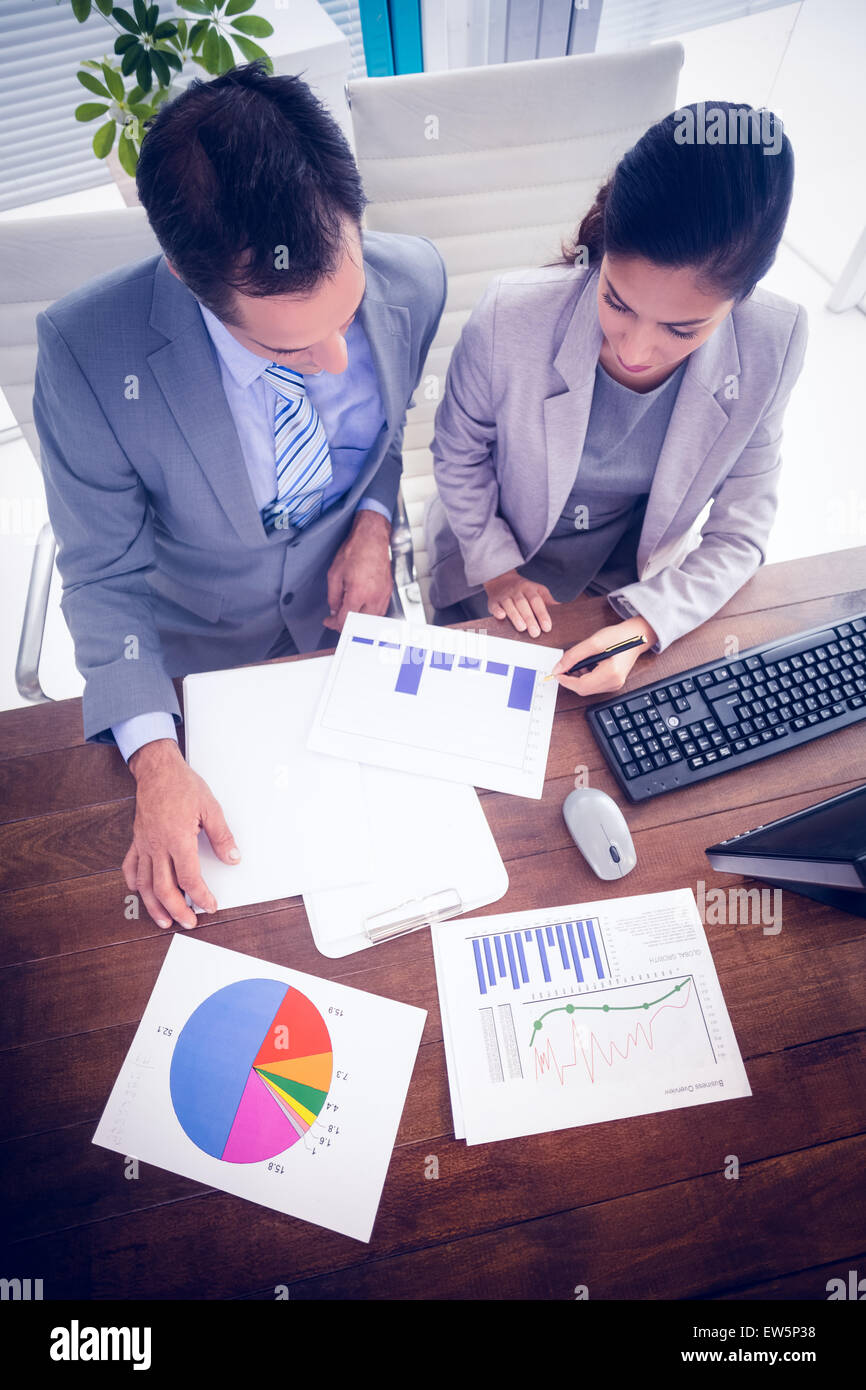 Top view business team working hi-res stock photography and images - Alamy