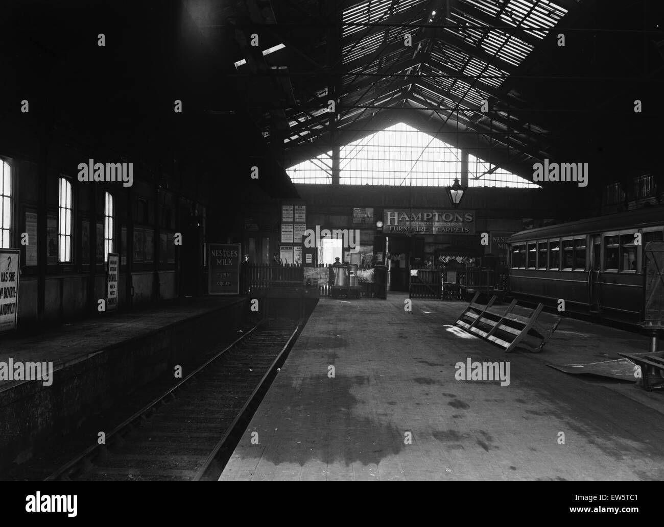 Vine Street Station in Uxbridge Circa 1931.00 Stock Photo
