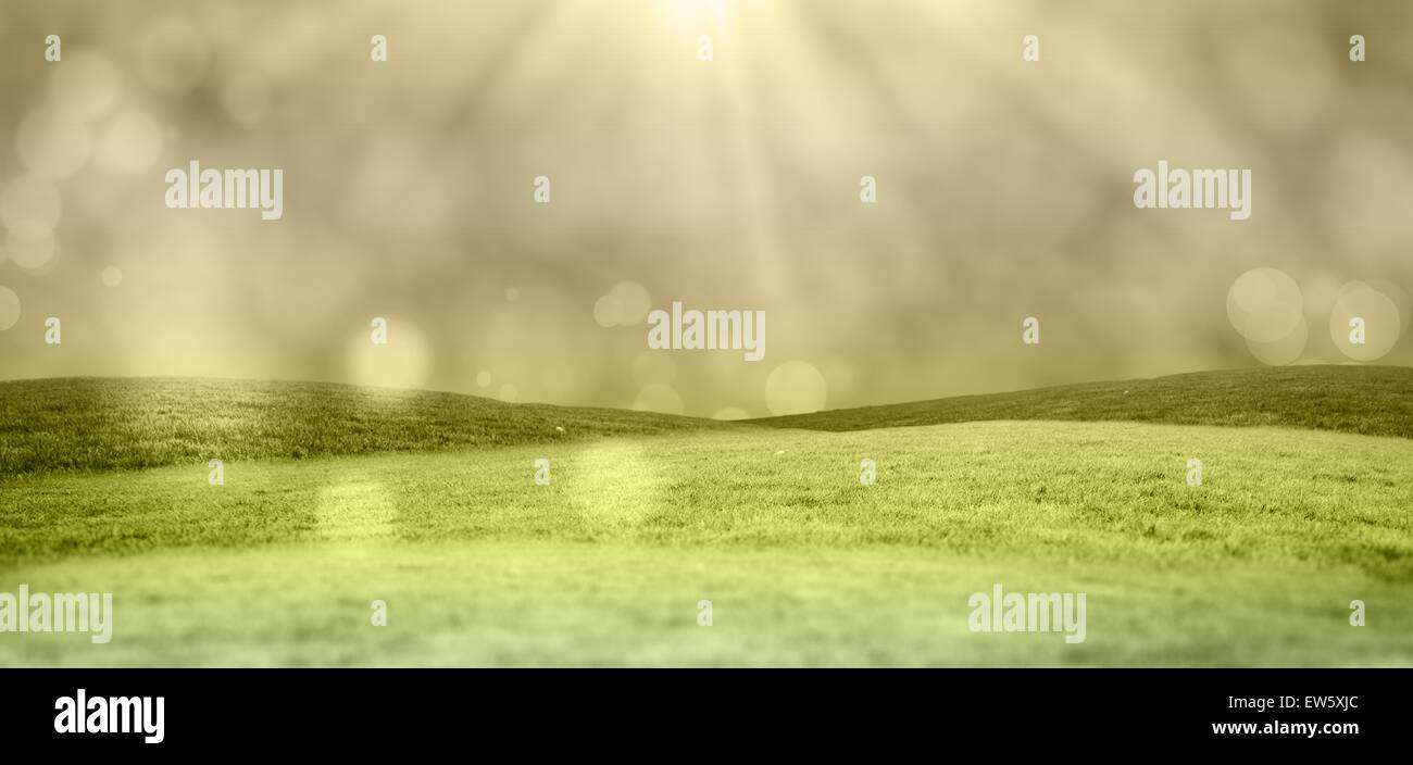 Abstract green grass 3d hi-res stock photography and images - Alamy