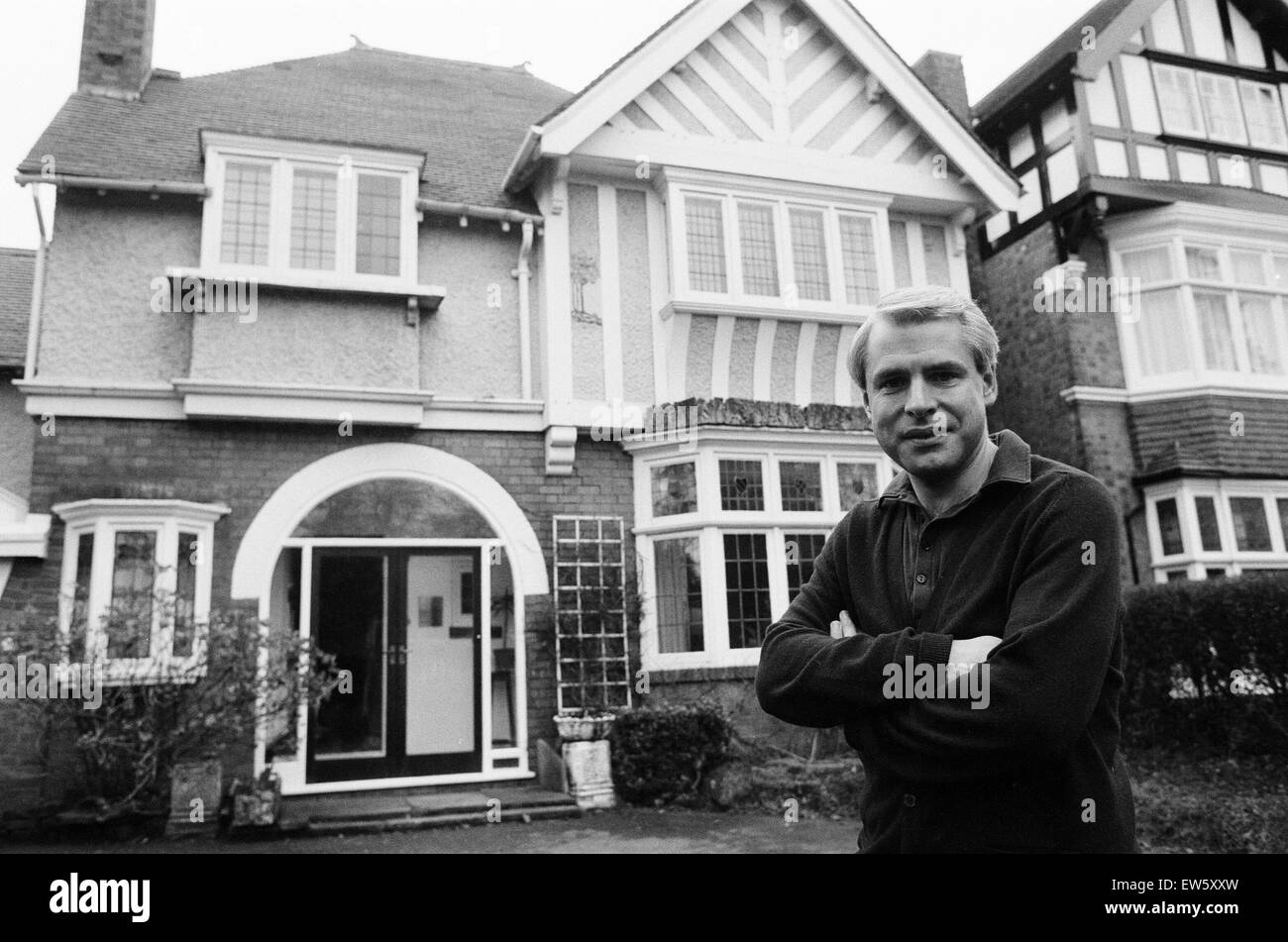 Mike Prince, ATV Midlands Presenter pictured at his edwardian home ...