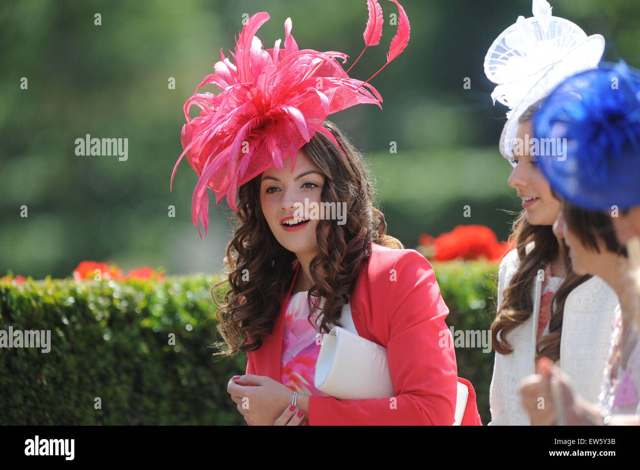 Ascot, Berkshire, UK. 18th June, 2015. Royal Ascot Ladies' Day hats on  display 18 June 2015; Credit: John Beasley/Alamy Live News Stock Photo -  Alamy