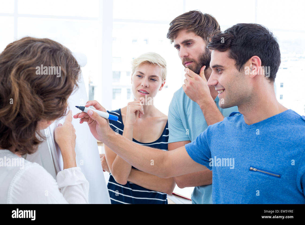Creative business team in meeting Stock Photo