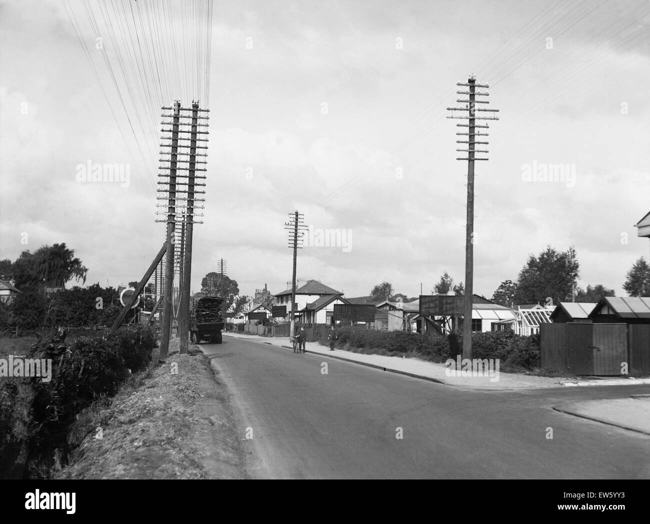The Oxford Road at Denham, Buckinghamshire. Circa 1931 Stock Photo