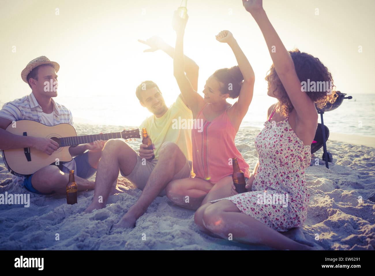Getting Fun Of group of friends having fun Stock Photo - Alamy