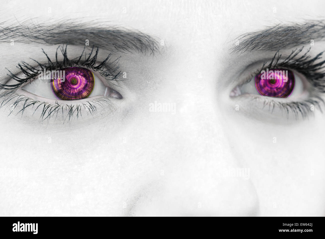 Female model with blue eyes hi-res stock photography and images - Alamy