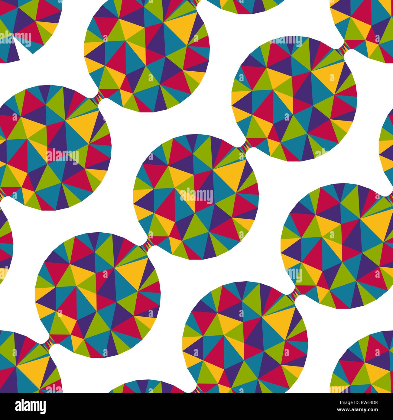 Geometric seamless pattern with gems. Vector illustration. Can be used ...