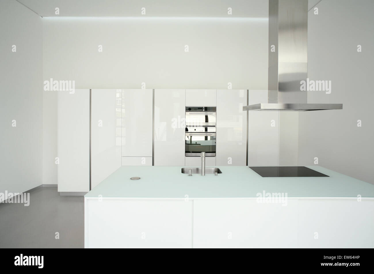 villa design in concrete, interior view Stock Photo - Alamy