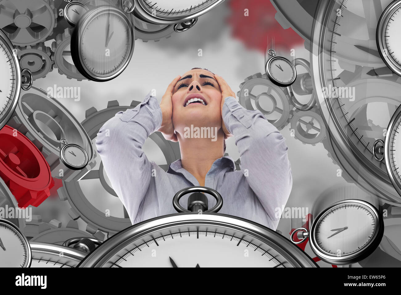 Desperate woman red hair hi-res stock photography and images - Alamy