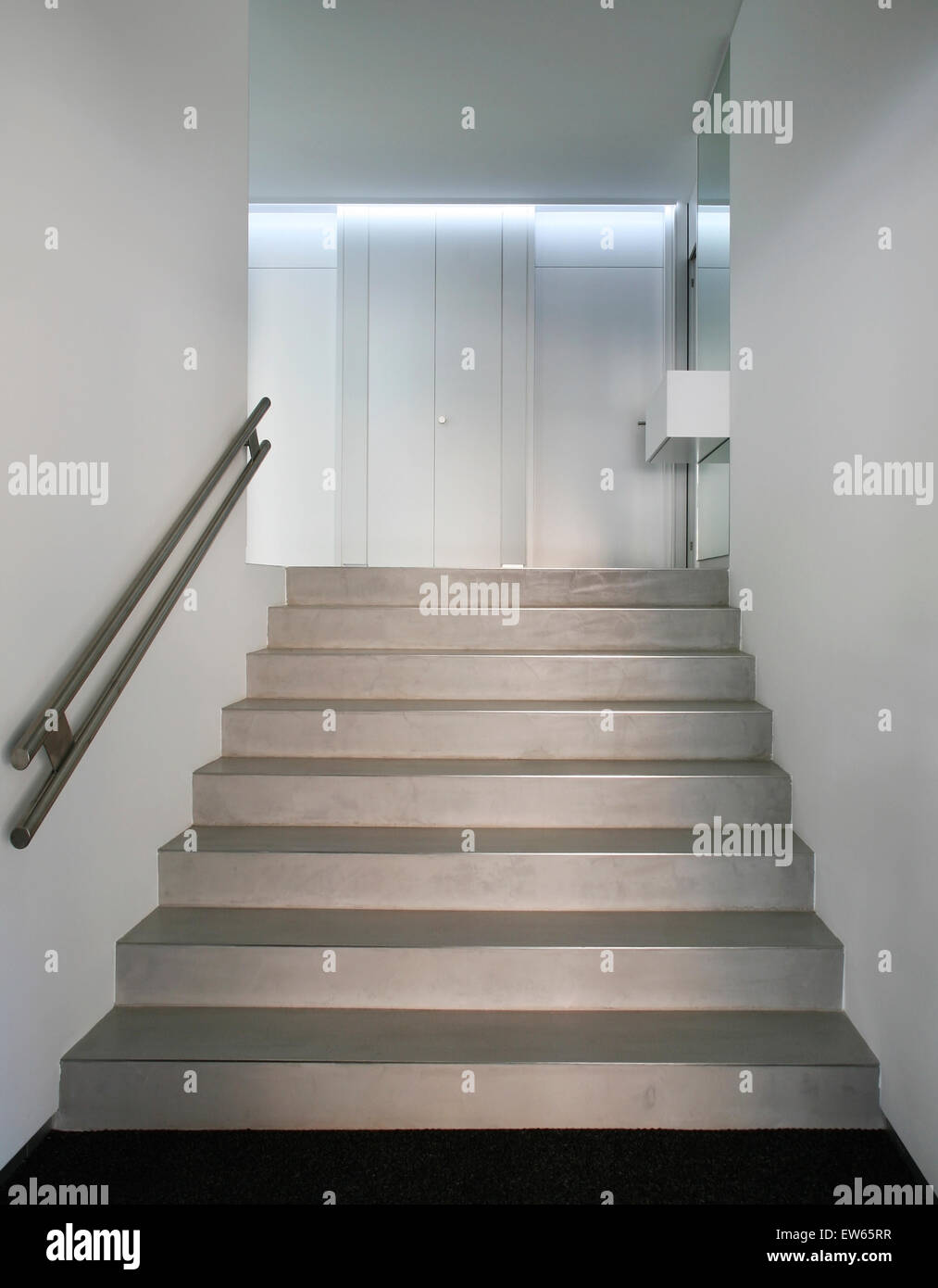 villa design in concrete, interior view Stock Photo - Alamy