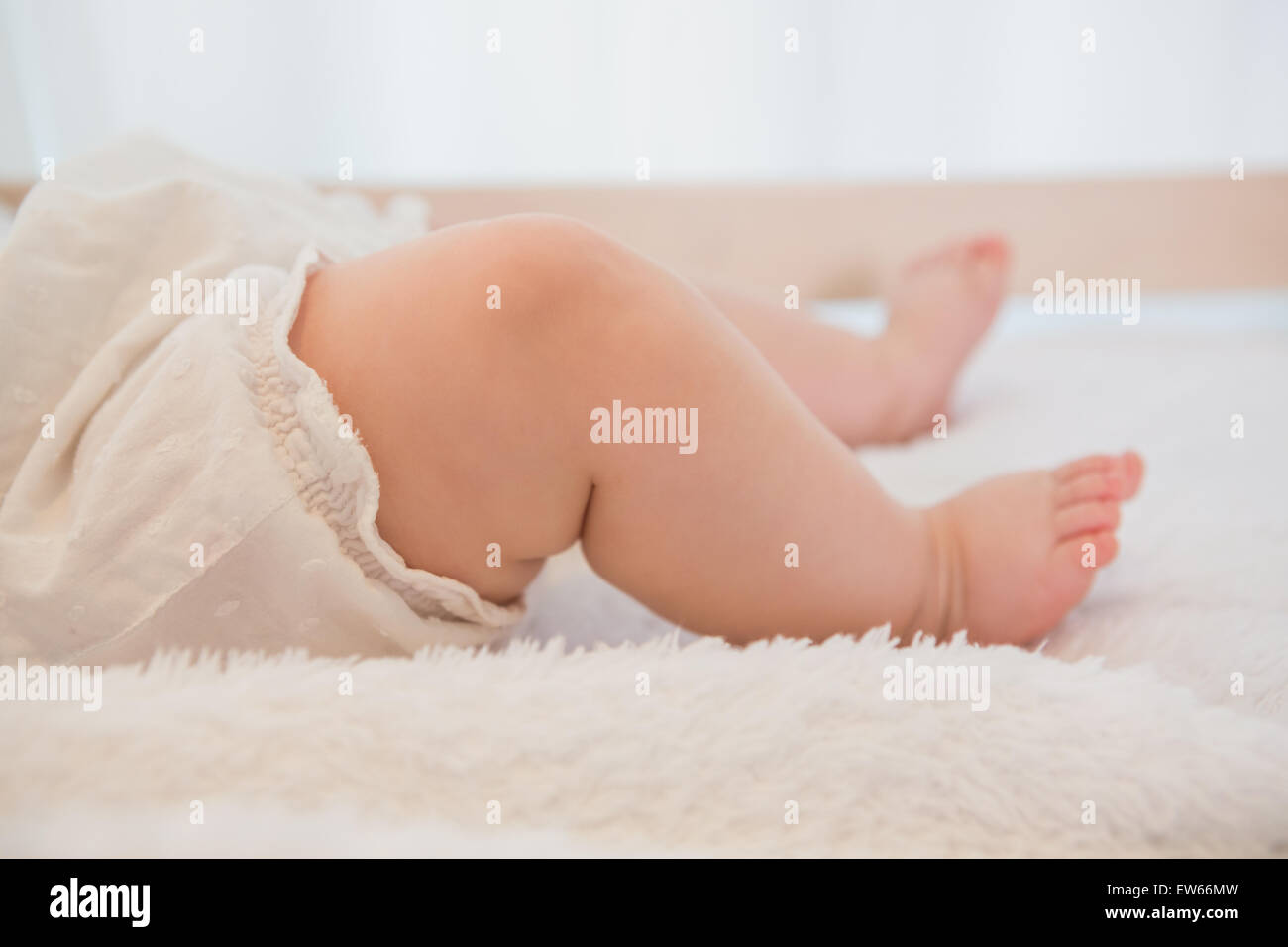Beautiful legs of baby Stock Photo