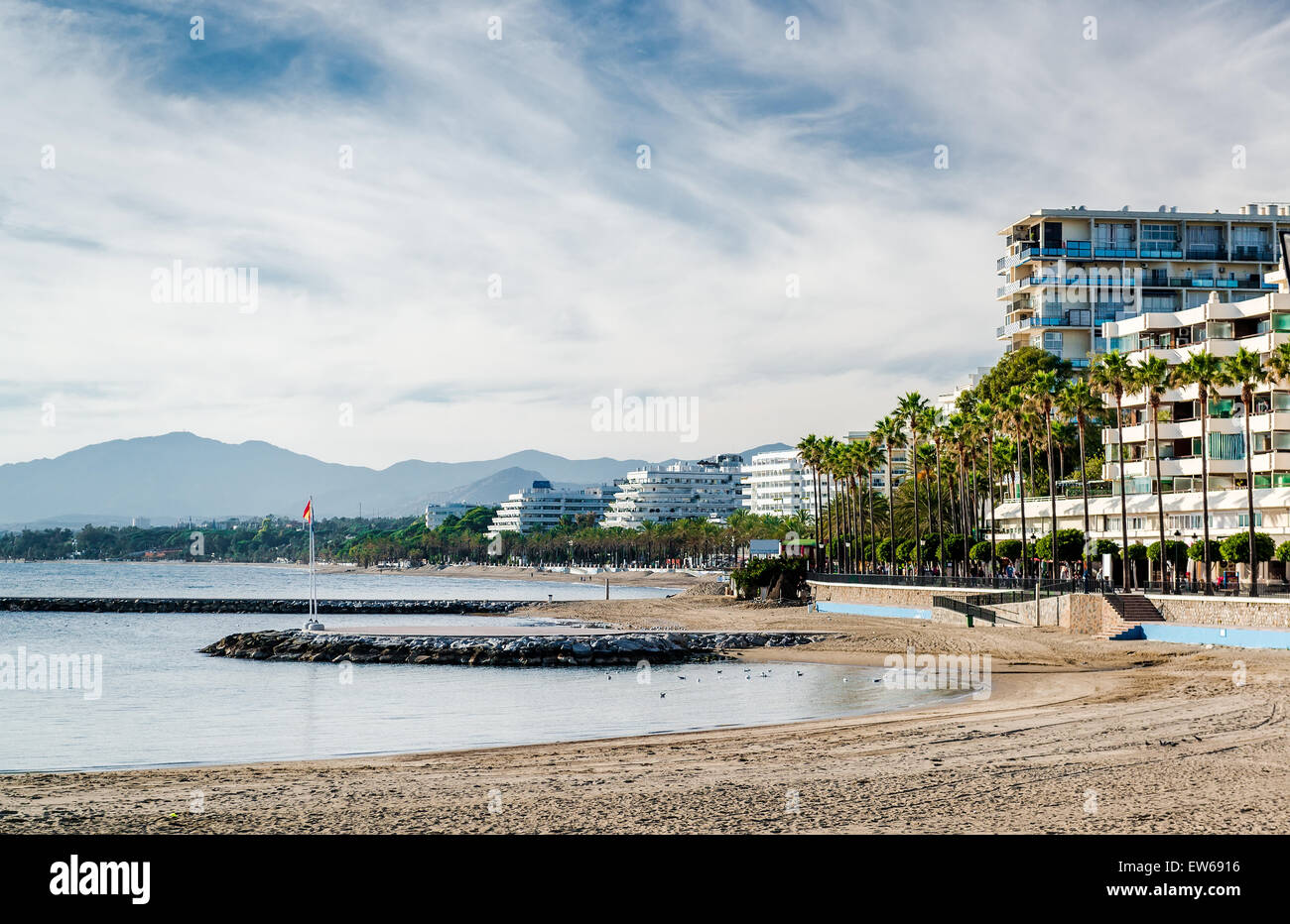 Marbella beach Stock Photo