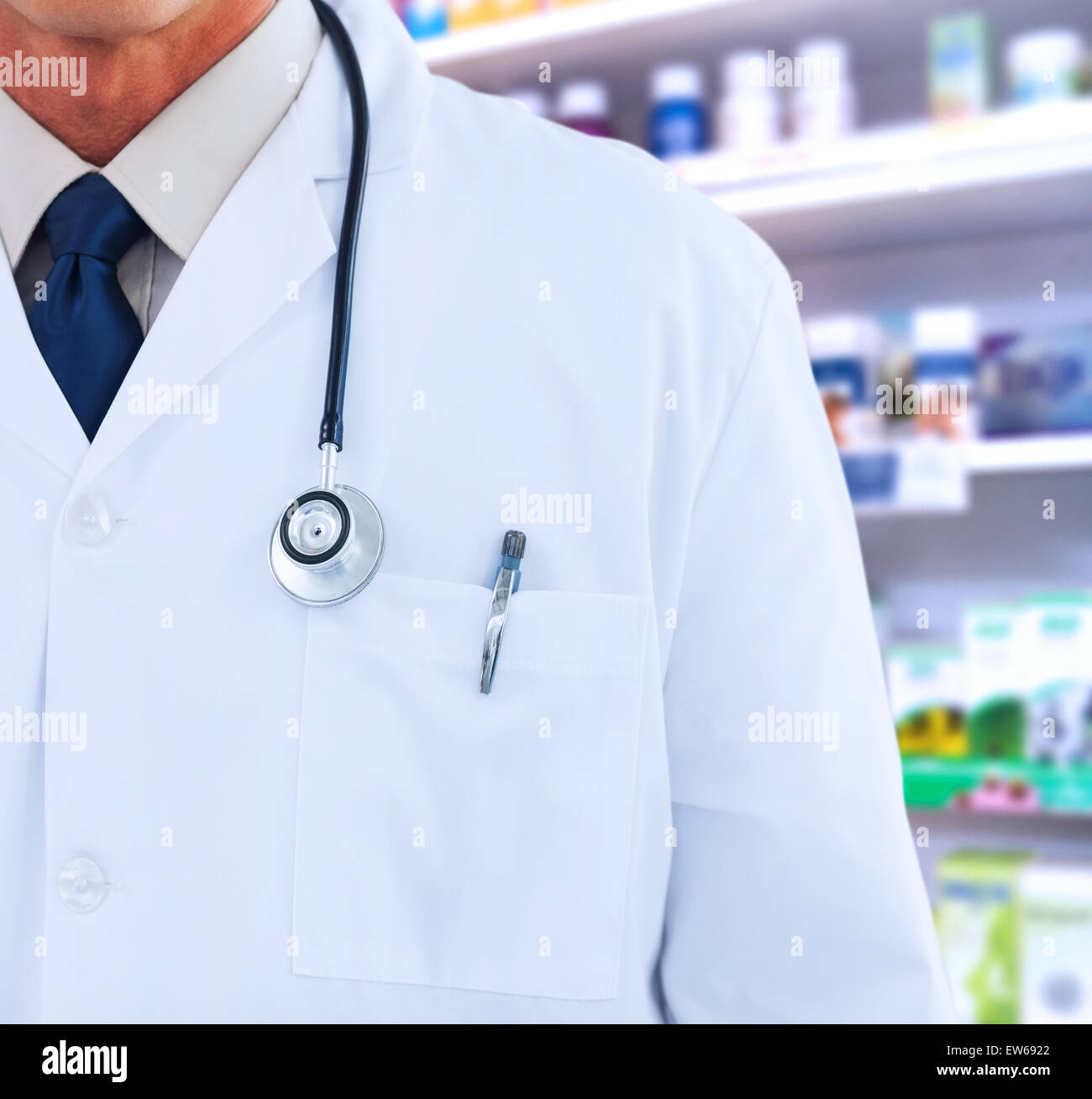 Man doctor wearing lab coat hi-res stock photography and images - Alamy