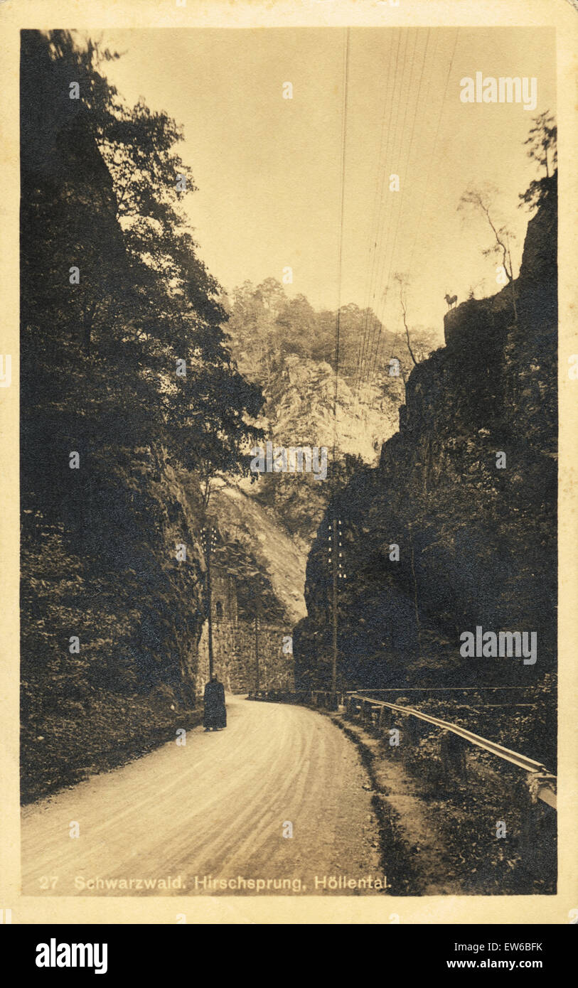 Switzerland Hirschsprung (Black Forest) around, circa 1900 Stock Photo