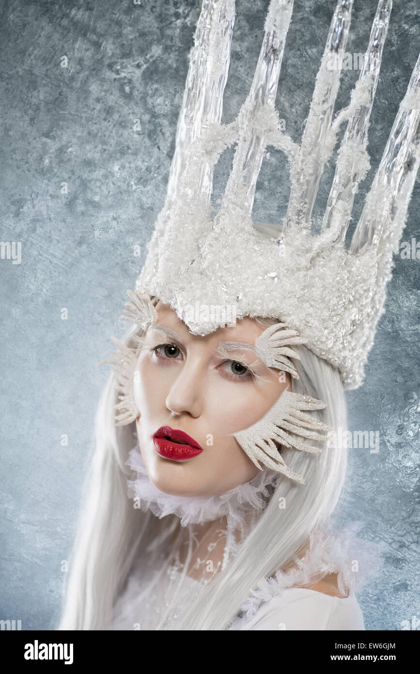 Portrait of an icequeen Stock Photo Alamy
