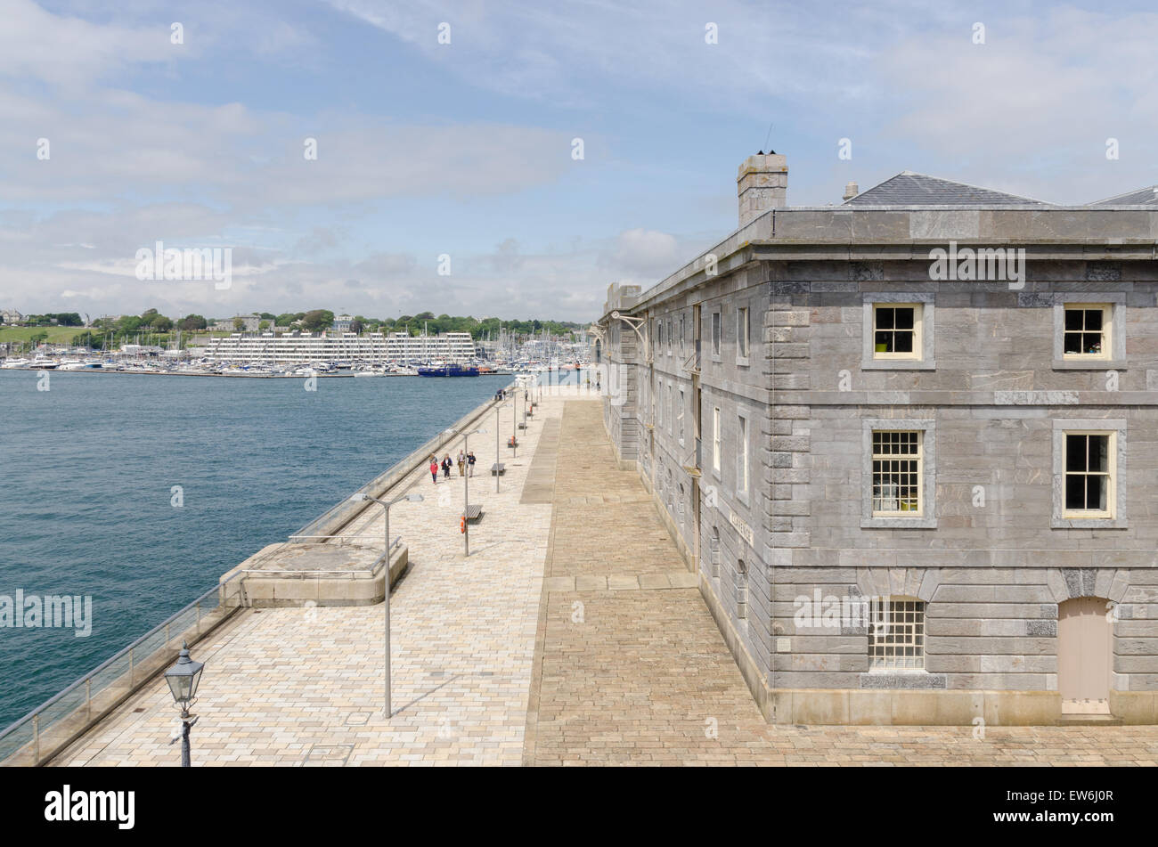 View of the Royal William Yard in Plymouth, Devon Stock Photo Alamy