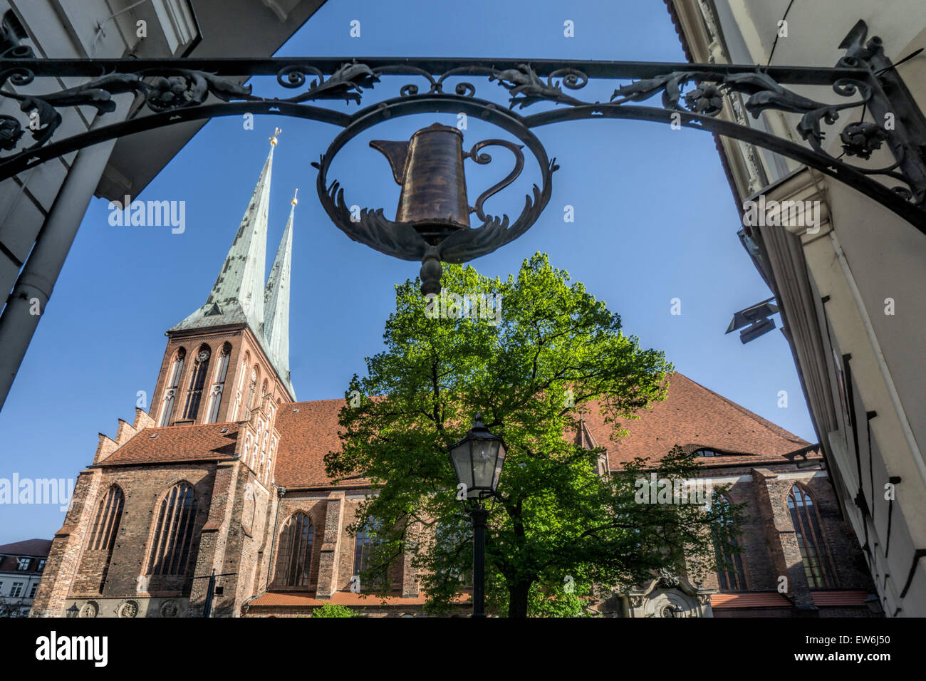 Nicolai District, St. Nicholas Church , Berlin Stock Photo