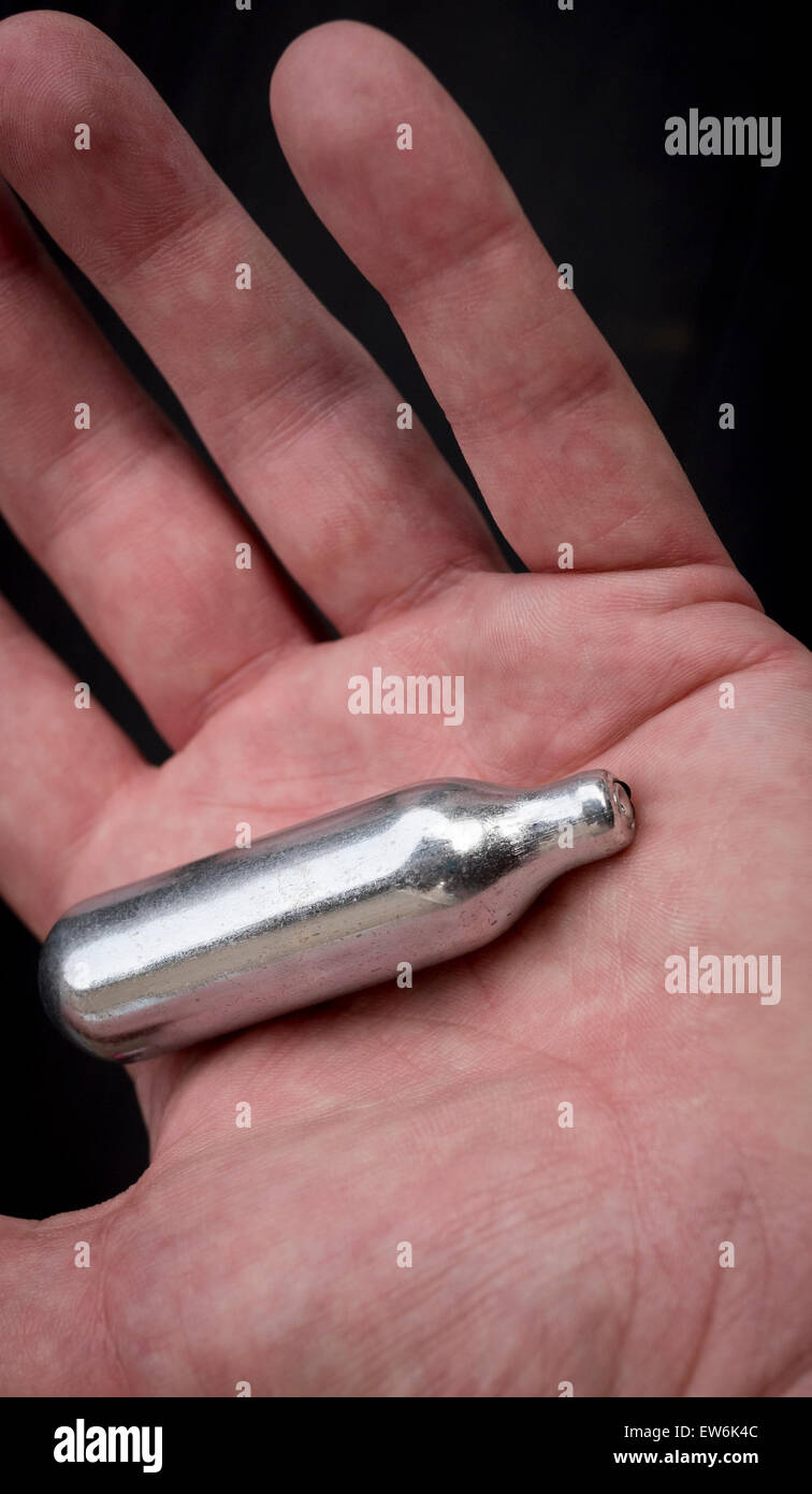 Nitrous Oxide Bulbs, Also know as Laughing Gas or Hippie Crack is used