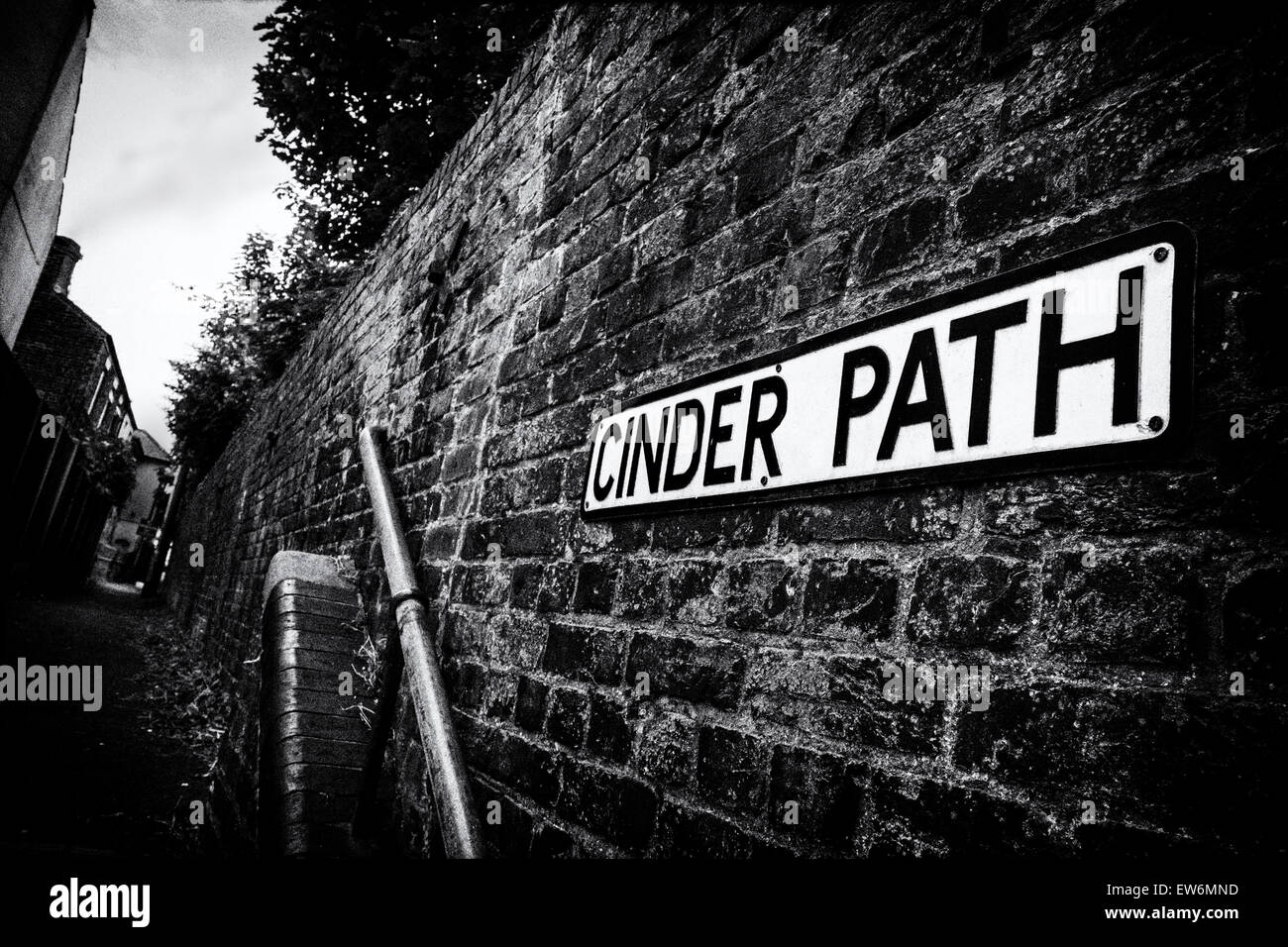 Cinder Path Railway Footpath Broadstairs Kent Stock Photo