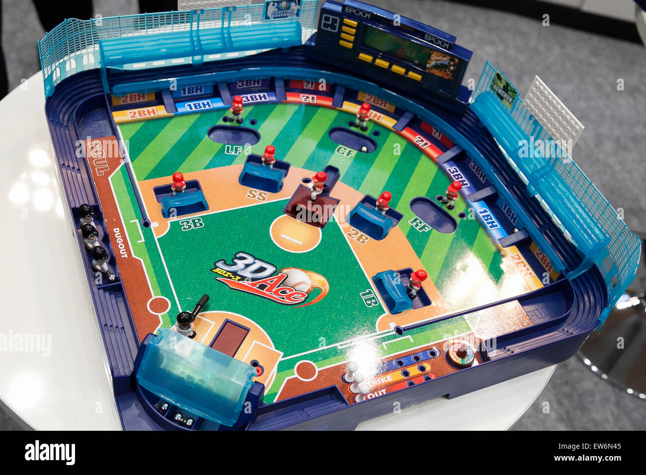 A pinballstyle baseball game ''3D ACE Yakyuban'' on display at the
