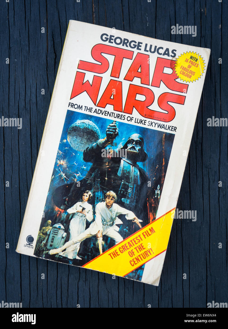 Star Wars Paperback Book 1977, Written by George Lucas Stock Photo - Alamy