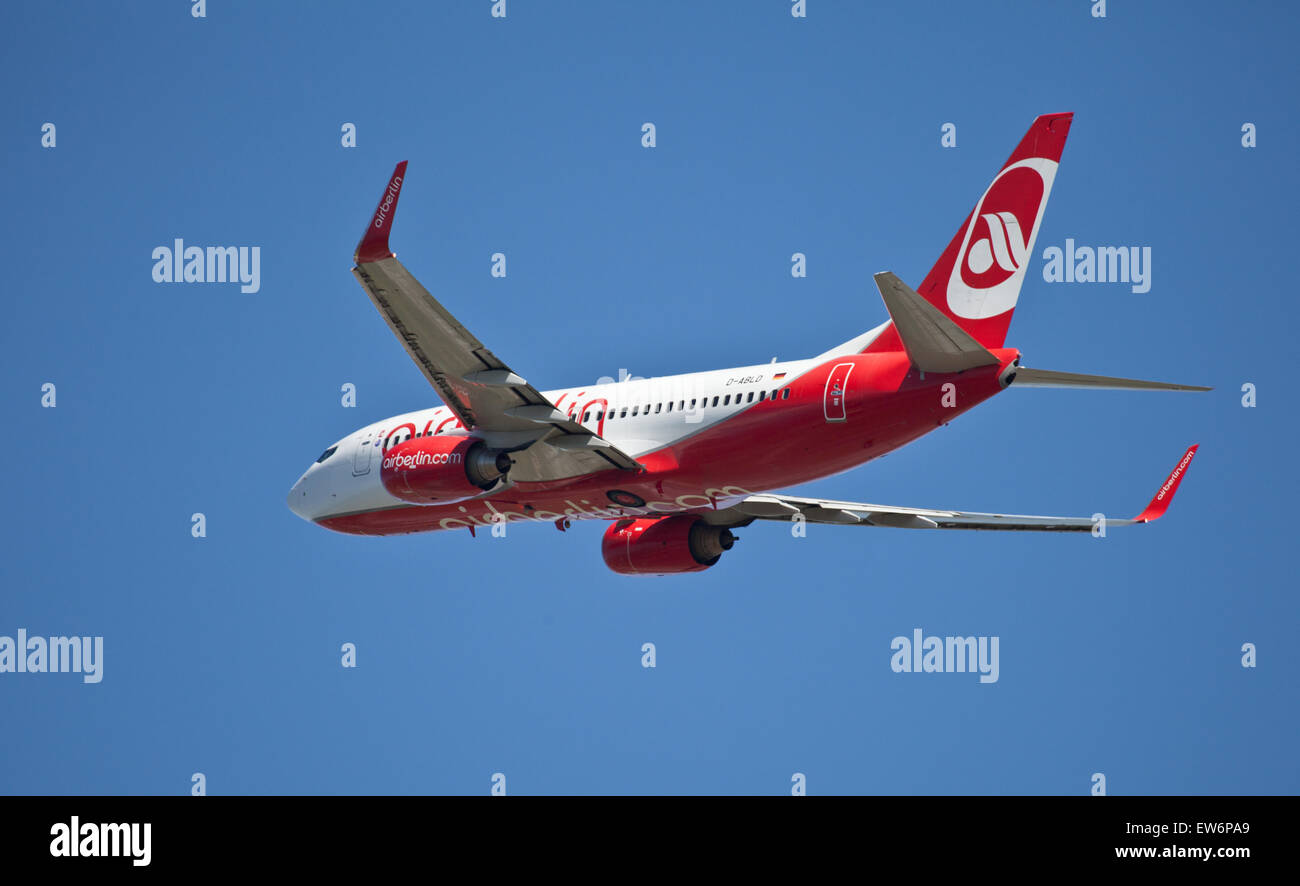 Air Berlin Boeing 737 D Abld Departing London Heathrow Airport Lhr Stock Photo Alamy