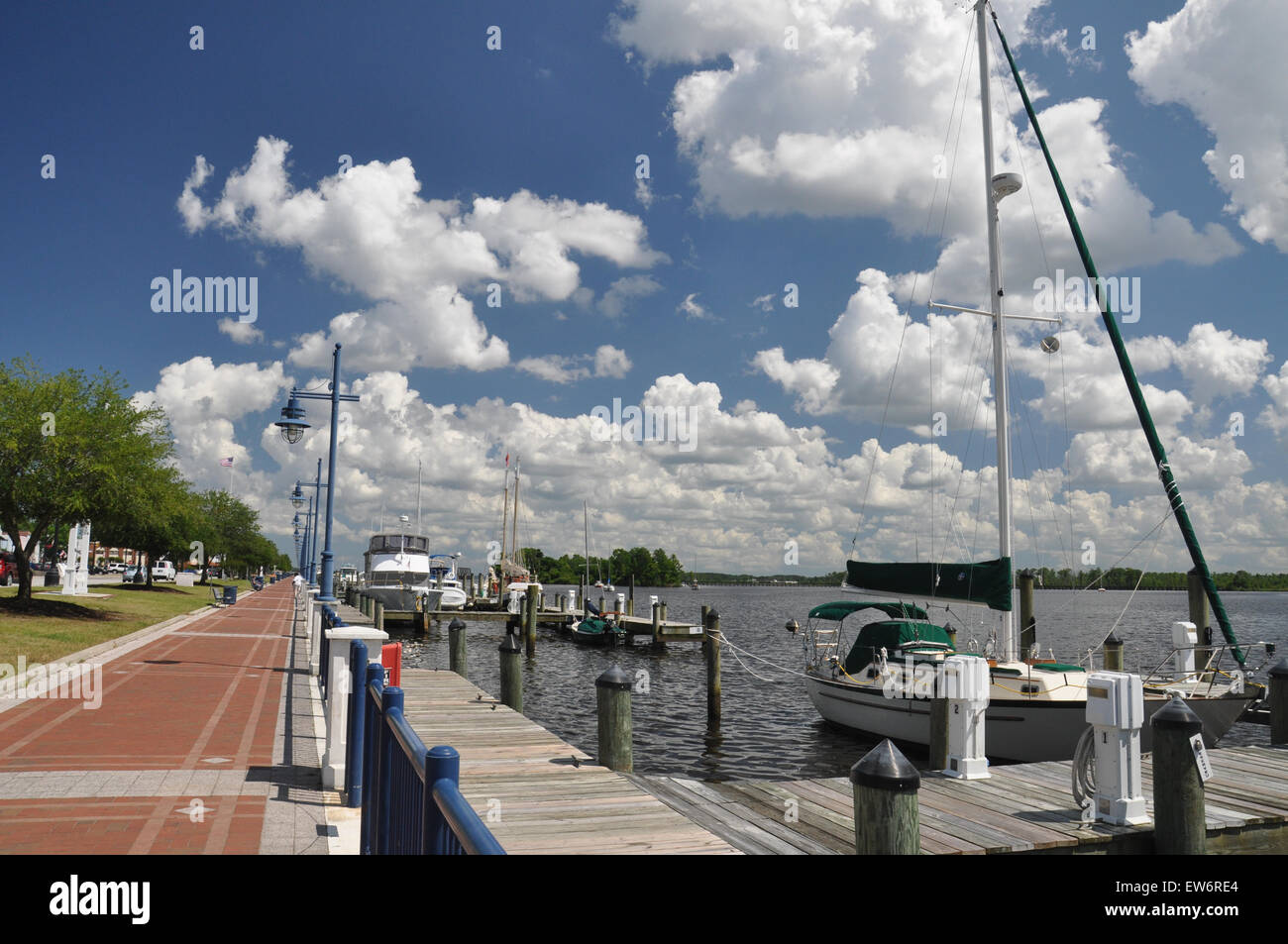 The Washington NC Waterfront Marina Stock Photo Alamy