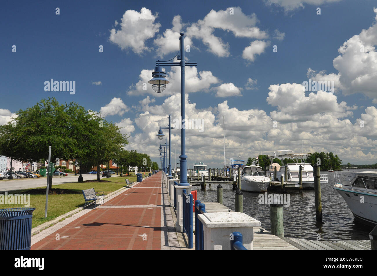 The Washington NC Waterfront Marina Stock Photo Alamy