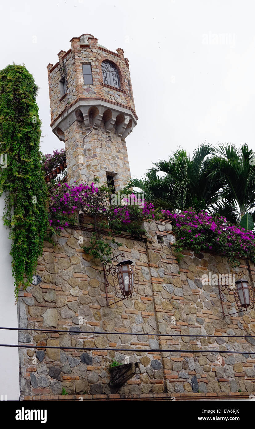 Casa de la Torre, a Luxury Villa Rental in downtown Puerto Vallarta, Mexico Stock Photo