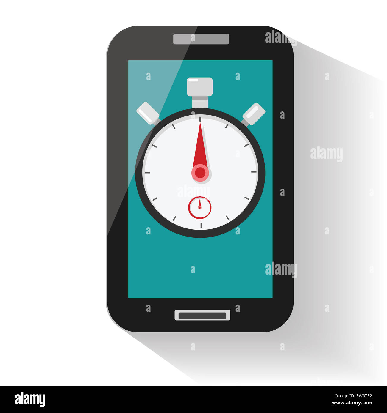 Stopwatch and time illustration concept Stock Photo - Alamy
