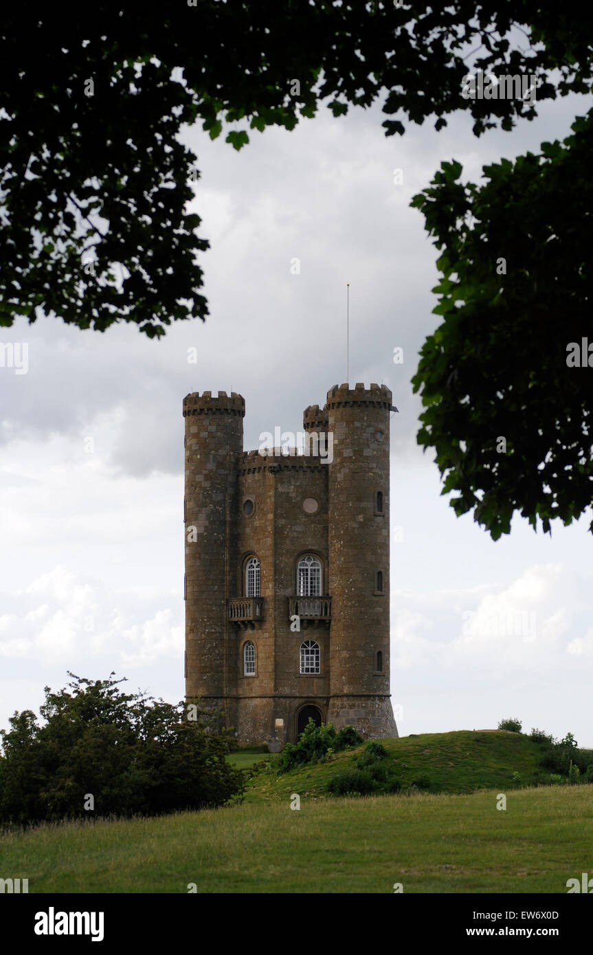 Historic Broadway Tower Worcestershire England UK United Kingdom GB Stock Photo