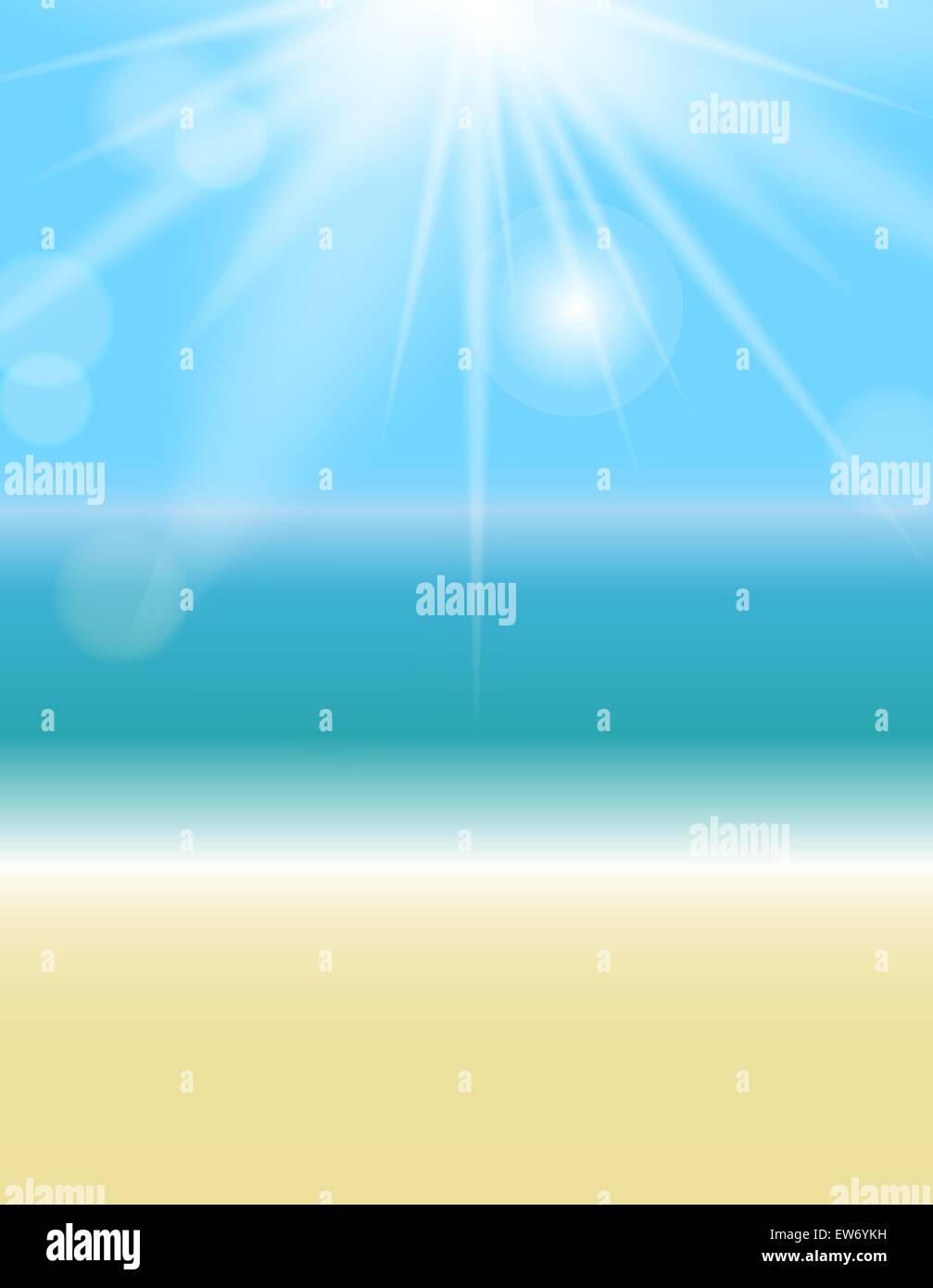 Summer Natural Background Vector Illustration Stock Vector Image & Art ...