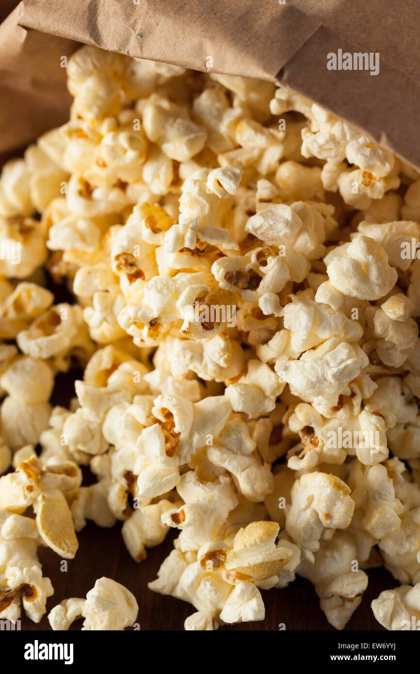 Homemade Kettle Corn Popcorn in a Bag Stock Photo Alamy