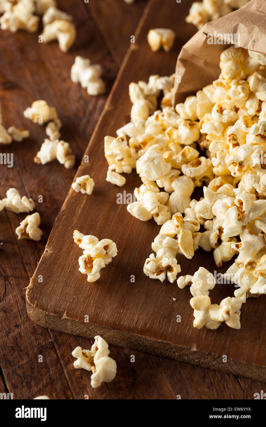 Homemade Kettle Corn Popcorn in a Bag Stock Photo Alamy