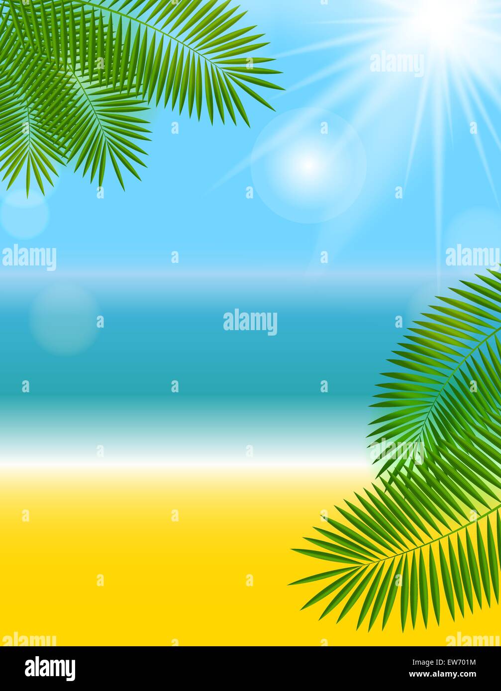 Summer Natural Background Vector Illustration Stock Vector Image & Art ...