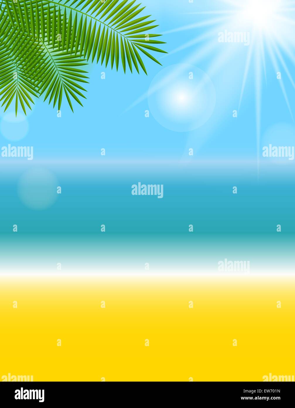 Summer Natural Background Vector Illustration Stock Vector Image & Art ...