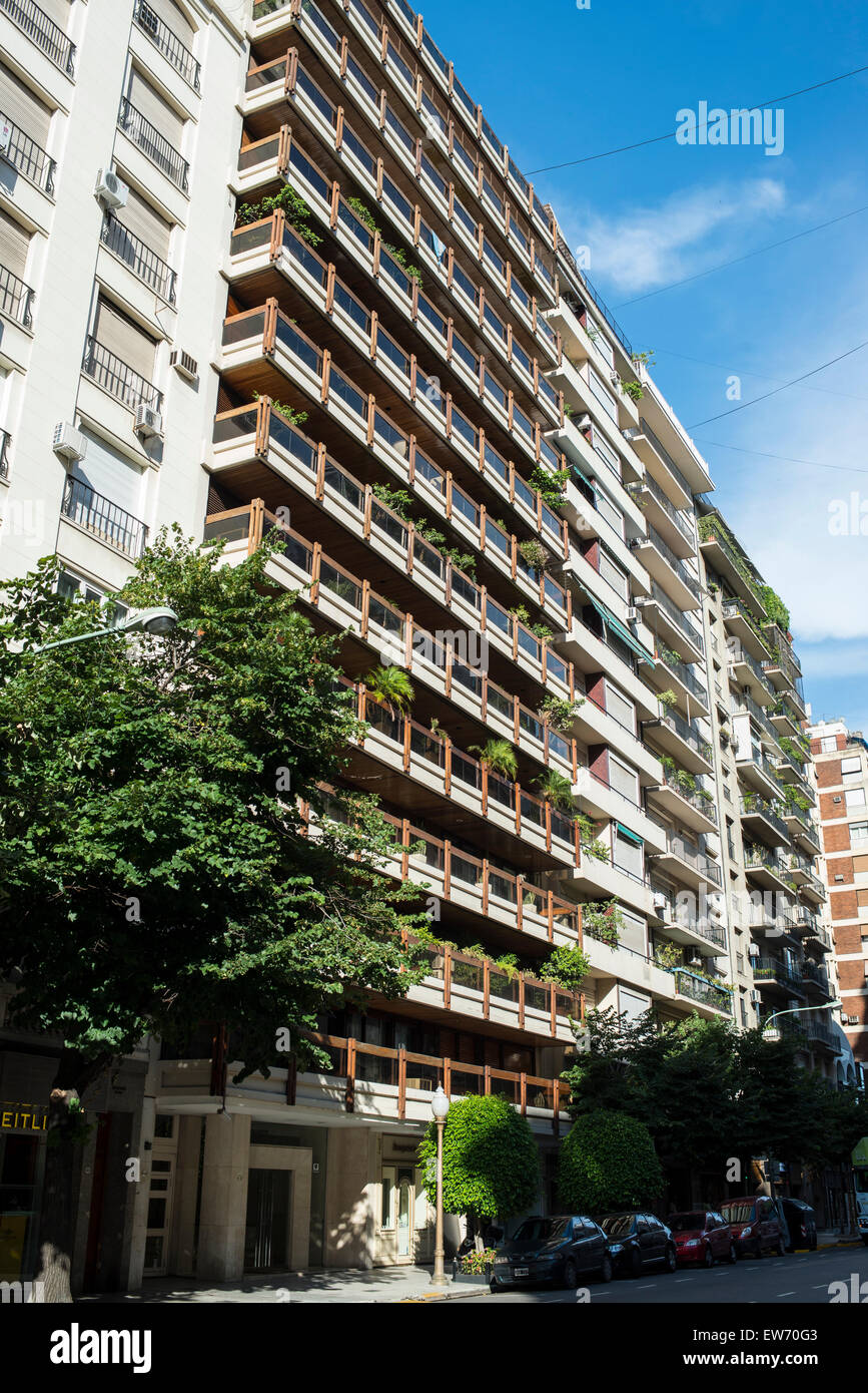 Residential apartment building, Buenos Aires Stock Photo