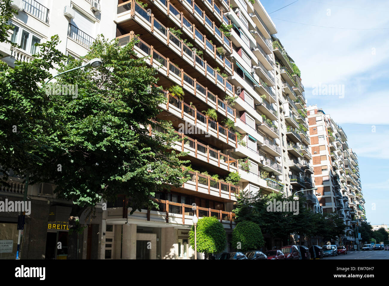 Residential apartment buildings, Buenos Aires Stock Photo