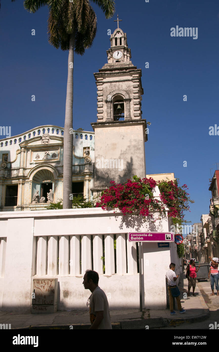 The Belen church and convent in Old Havana, Cuba. Stock Photo