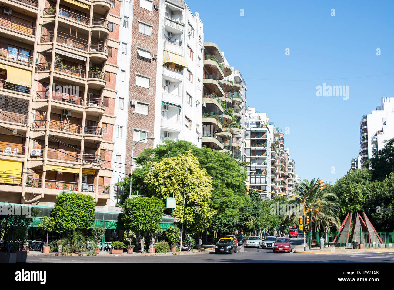 Residential apartment blocks, Buenos Aires Stock Photo