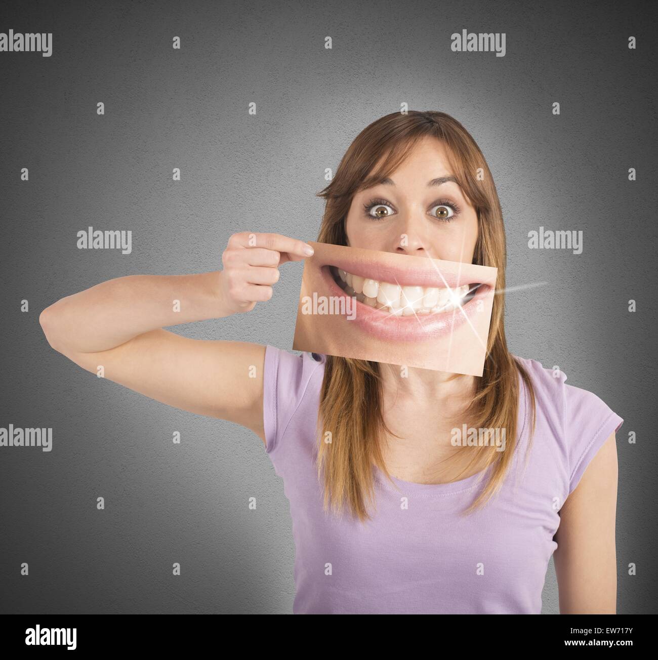 Smile frame teeth hi-res stock photography and images - Alamy