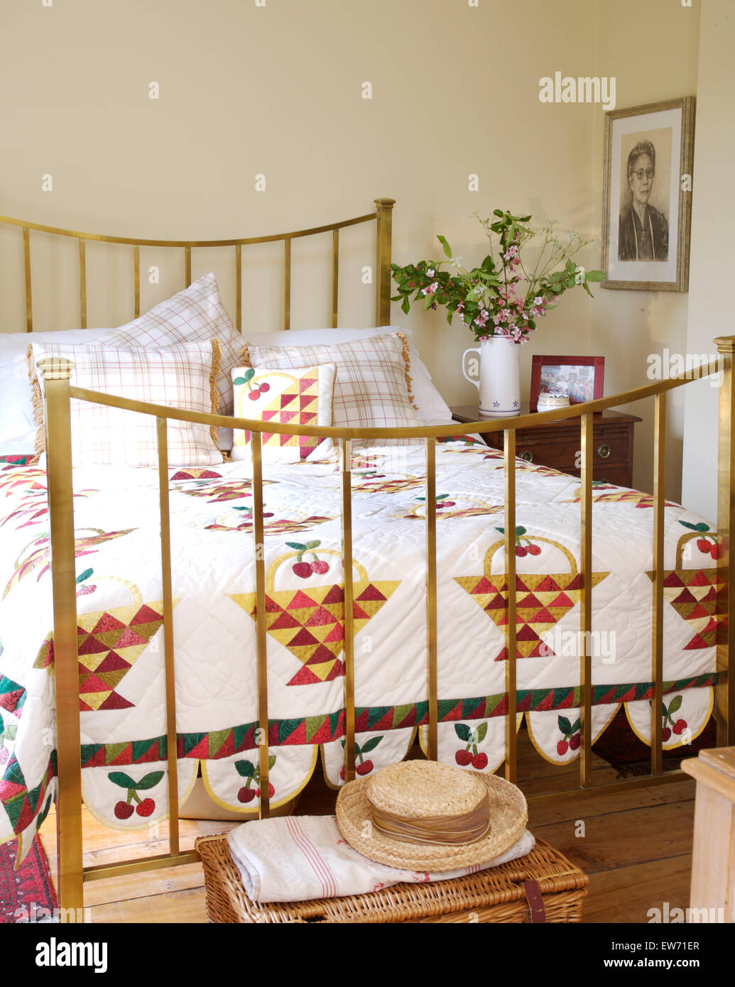 Vintage Brass Bed  Girls Room Inspiration