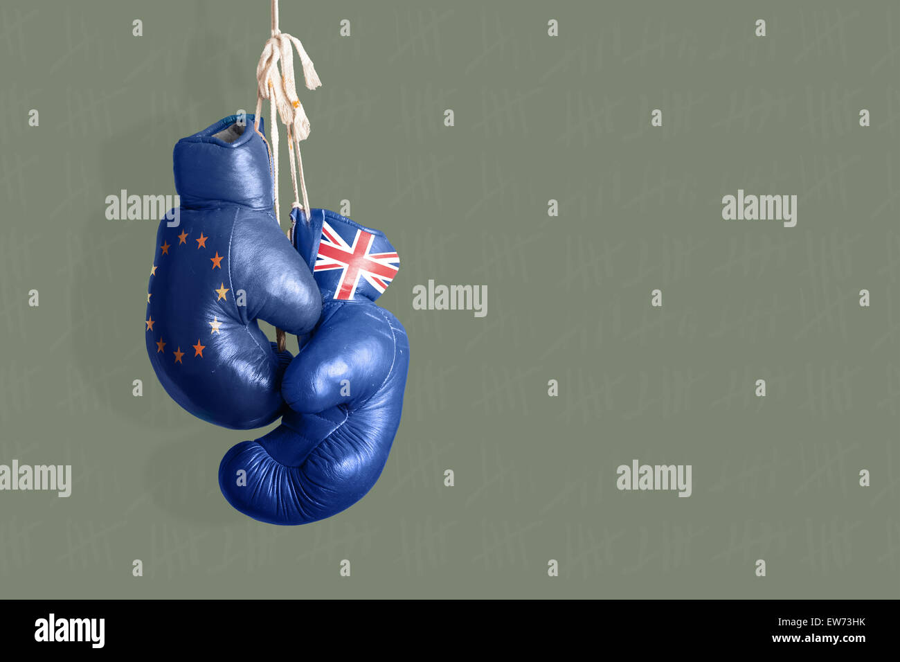 Brexit Symbol of the Referendum UK vs EU Stock Photo