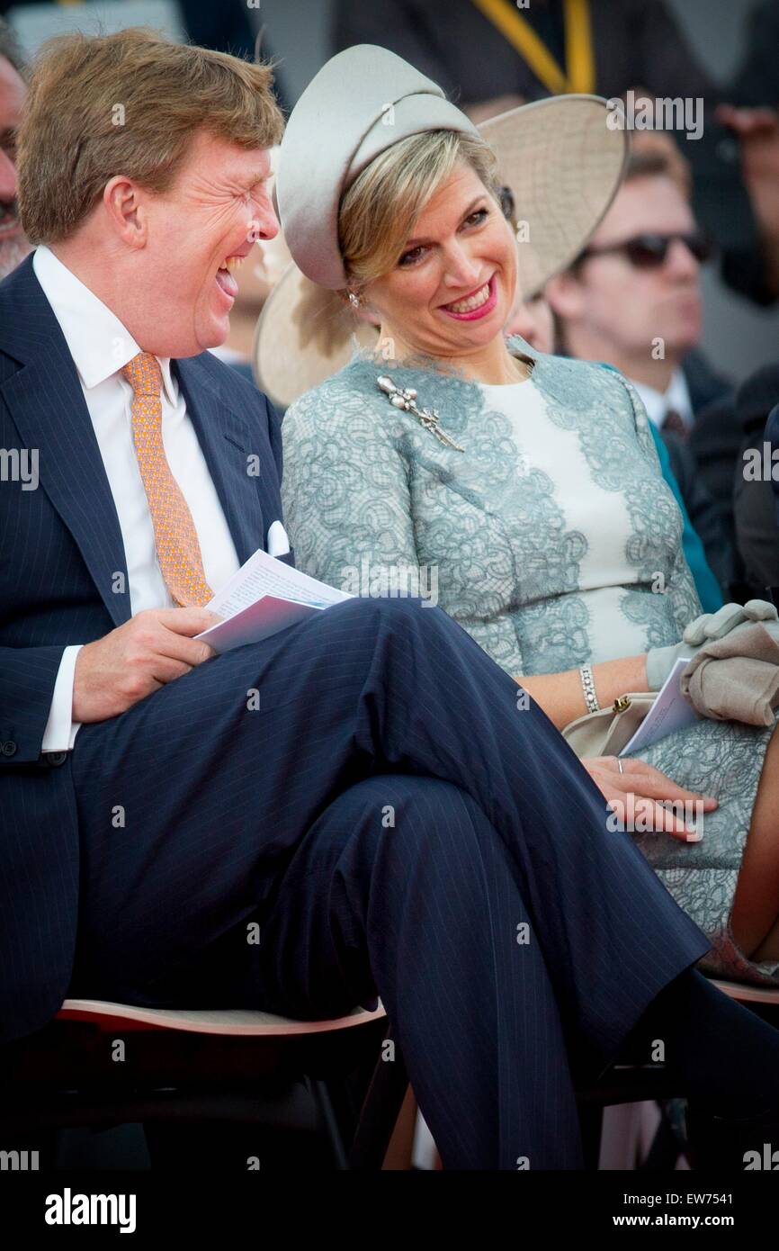 King Willem-Alexander and Queen Maxima during the official celebration ...